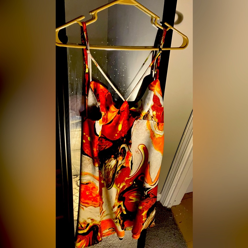 Multicolored marble mini dress. Great condition. Worn once.